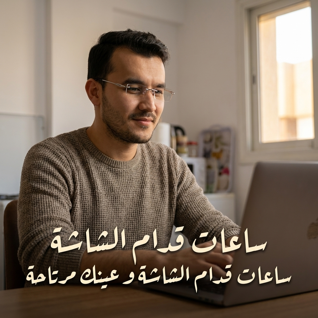 ساعات قدام الشاشة و عينك مرتاحة